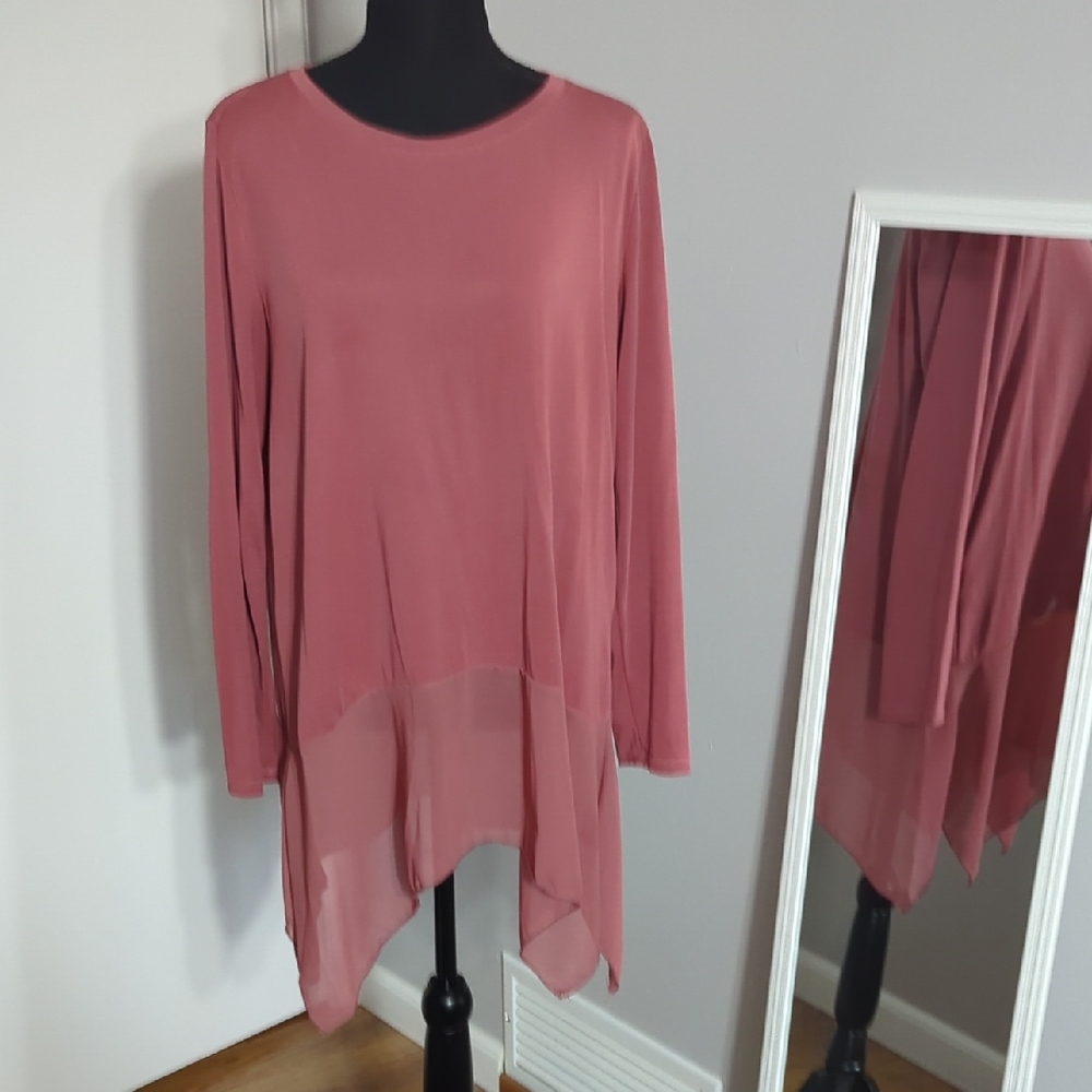 Soft Surroundings Mauve Tunic Top